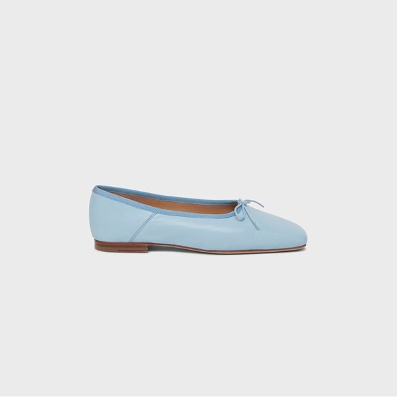 Mansur Gavriel Square Toe Ballerina - color Ice, sz 40 - Picture 4 of 4